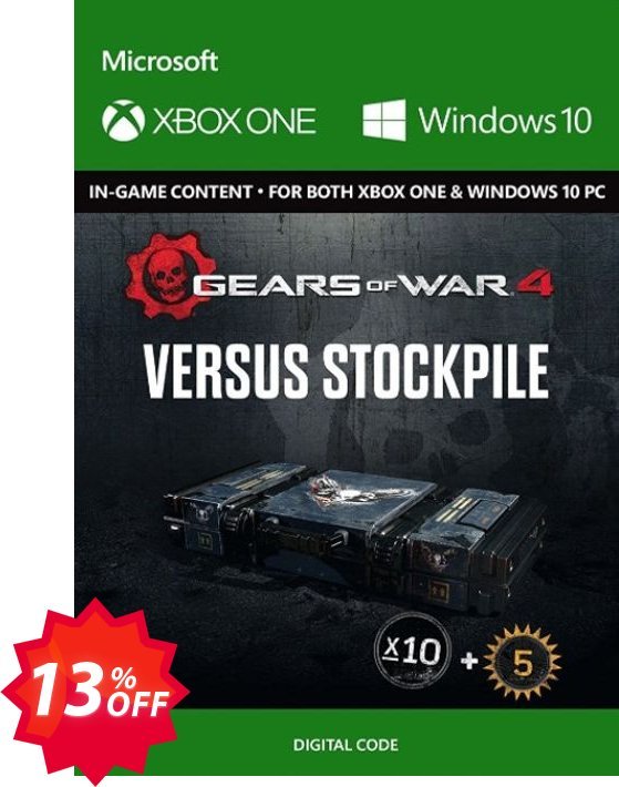 Gears of War 4 Versus Booster Stockpile Content Pack Xbox One / PC Coupon code 13% discount 