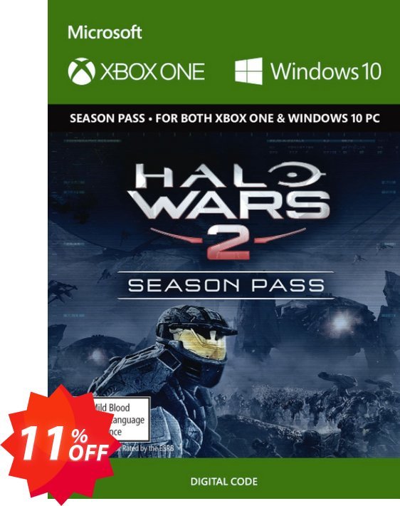 Halo Wars 2 Season Pass Xbox One/PC Coupon code 11% discount 