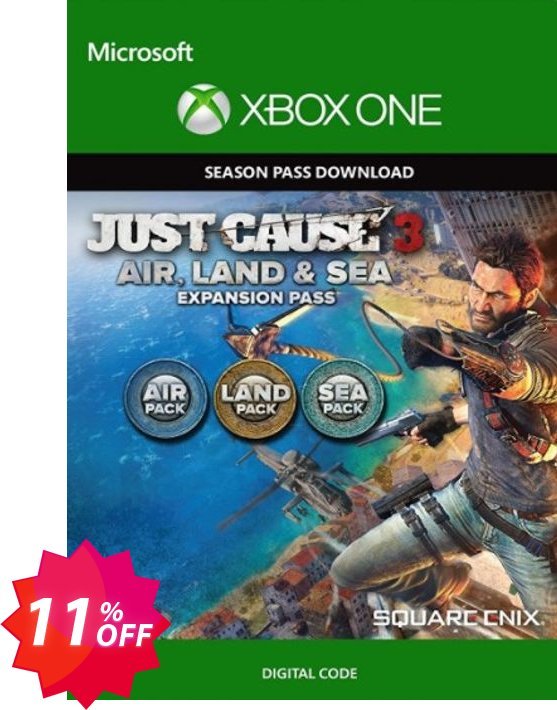 Just Cause 3 Land, Sea, Air Expansion Pass Xbox One Coupon code 11% discount 