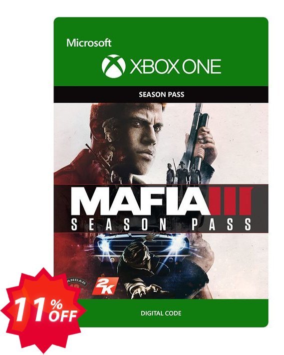 Mafia III 3 Season Pass Xbox One Coupon code 11% discount 