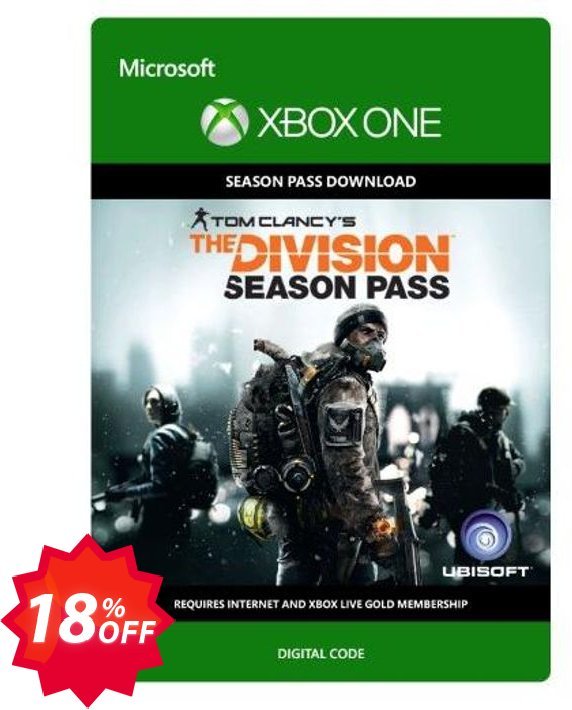 Tom Clancy's The Division Season Pass Xbox One Coupon code 18% discount 