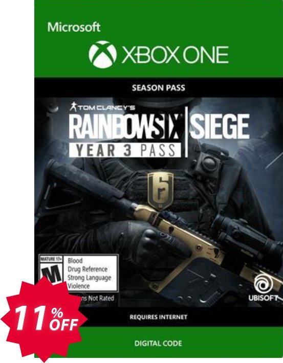 Tom Clancys Rainbow Six Siege: Year 3 Pass Xbox One Coupon code 11% discount 