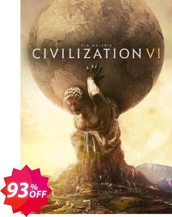 Sid Meier’s Civilization VI 6 PC, Global  Coupon code 93% discount 