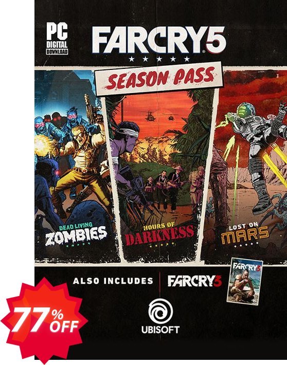 Far Cry 5 Season Pass PC Coupon code 77% discount 