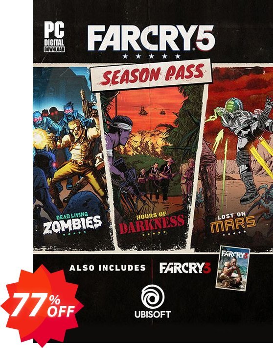 Far Cry 5 Season Pass PC Coupon code 77% discount 