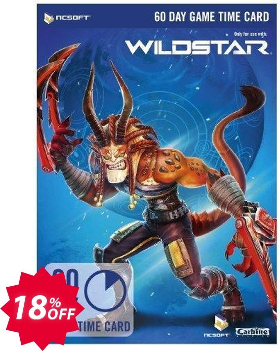 WildStar 60 Day Game Time Card PC Coupon code 18% discount 