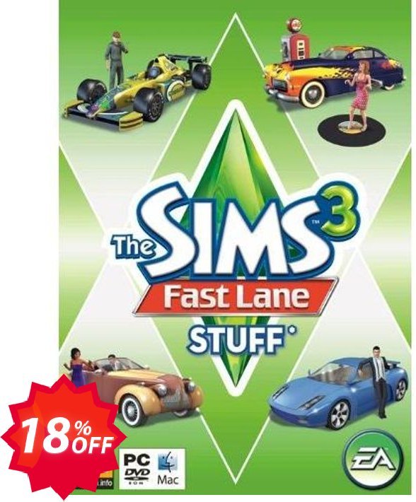 The Sims 3: Fast Lane Stuff, PC/MAC  Coupon code 18% discount 
