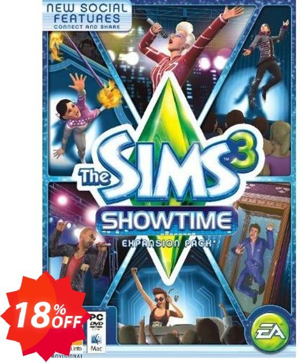The Sims 3: Showtime, PC/MAC  Coupon code 18% discount 