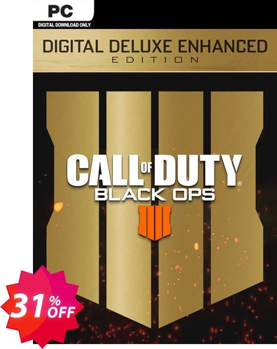 Call of Duty, COD Black Ops 4 Deluxe Enhanced Edition PC, US  Coupon code 31% discount 