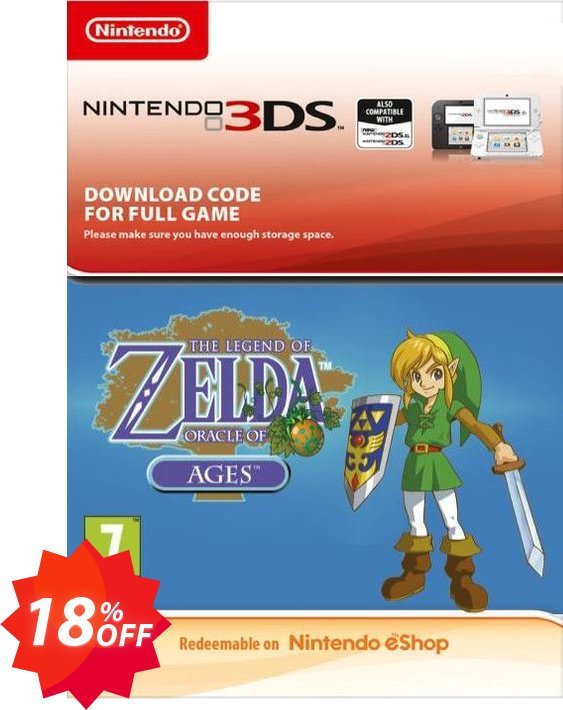 The Legend of Zelda: Oracle of Ages 3DS Coupon code 18% discount 
