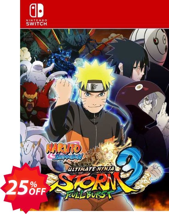 Naruto Ultimate Ninja Storm 3 Switch, EU  Coupon code 25% discount 