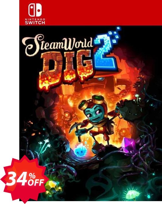 Steamworld Dig 2 Switch, EU  Coupon code 34% discount 