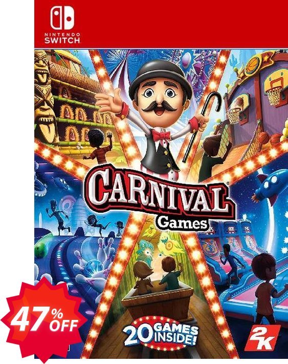 Carnival Games Switch, EU  Coupon code 47% discount 