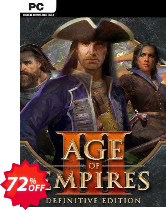 Age of Empires III: Definitive Edition PC Coupon code 72% discount 