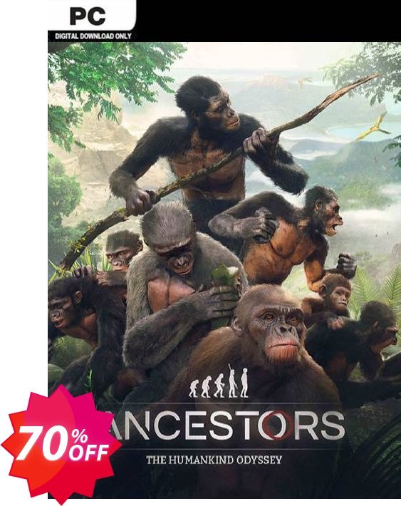 Ancestors: The Humankind Odyssey PC, EU , Steam  Coupon code 70% discount 