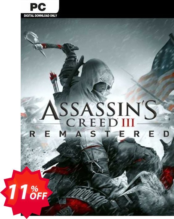 Assassin's Creed III Remastered PC Coupon code 11% discount 