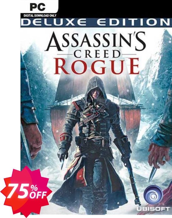 Assassins Creed Rogue Deluxe Edition PC Coupon code 75% discount 
