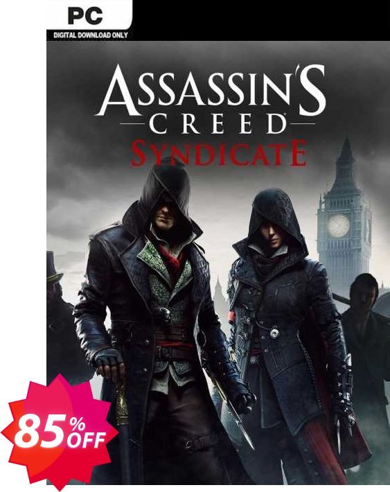 Assassin's Creed Syndicate PC, EU  Coupon code 85% discount 