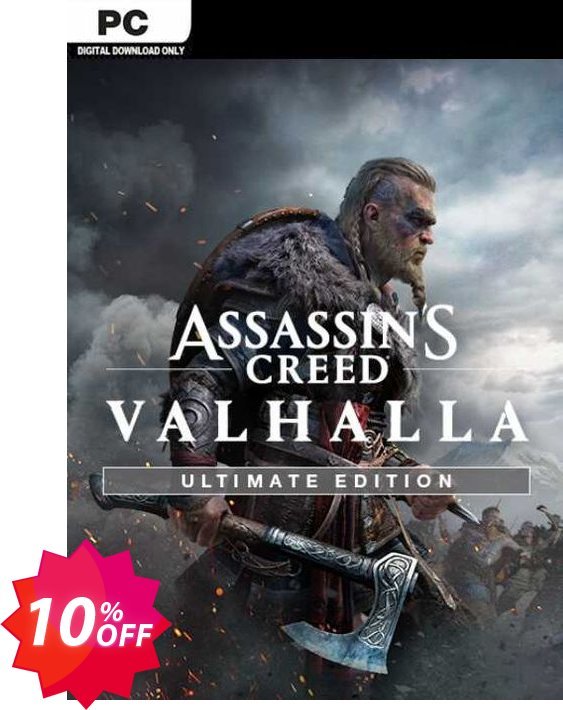 Assassin's Creed Valhalla Ultimate Edition PC, EU  Coupon code 10% discount 