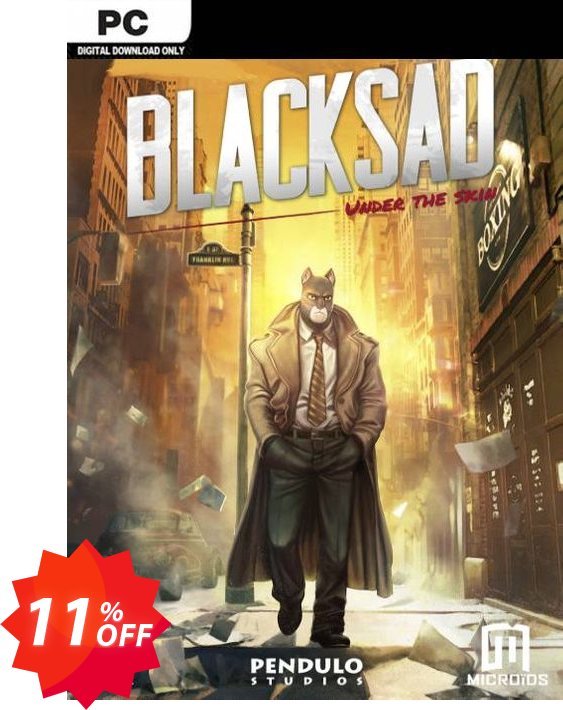 Blacksad: Under the Skin PC, EU  Coupon code 11% discount 
