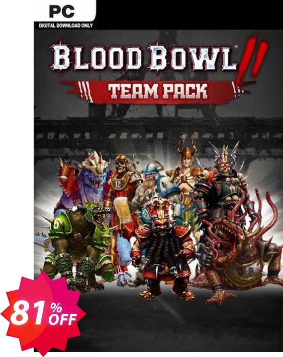 Blood Bowl 2 - Team Pack PC Coupon code 81% discount 