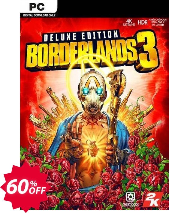 Borderlands 3 Deluxe Edition PC , US/AUS/JP  Coupon code 60% discount 