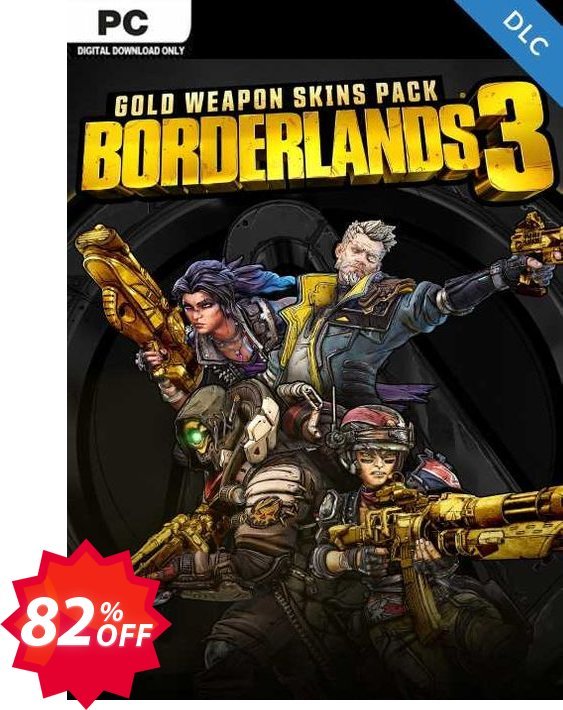 Borderlands 3: Gold Weapon Skins Pack PC -  DLC Coupon code 82% discount 