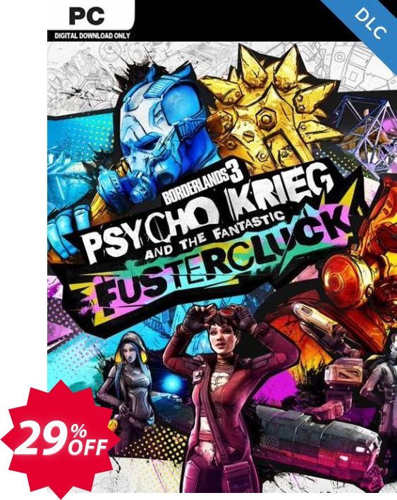 Borderlands 3: Psycho Krieg and the Fantastic Fustercluck PC - DLC, EPIC Games EU  Coupon code 29% discount 
