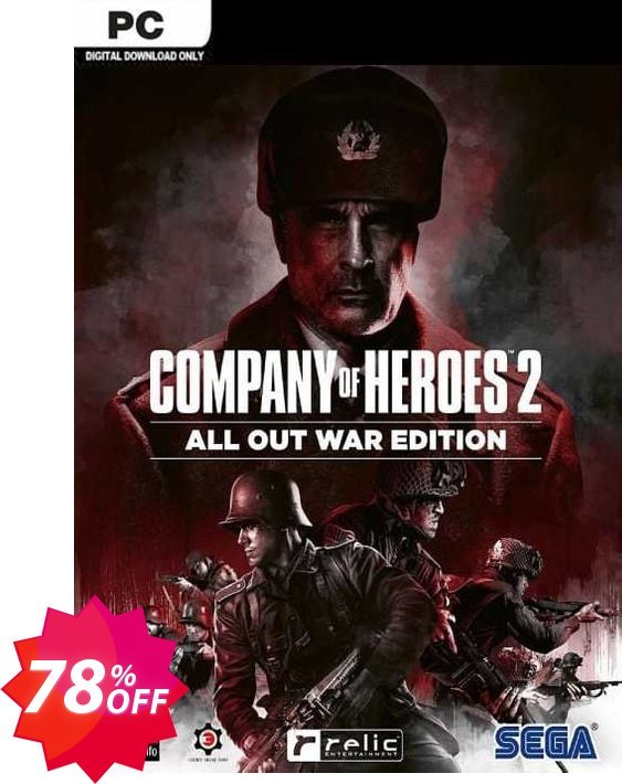 Company of Heroes 2: All Out War Edition PC Coupon code 78% discount 