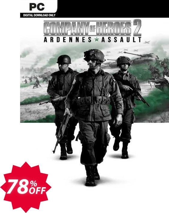 Company of Heroes 2 + Ardennes Assault PC, EU  Coupon code 78% discount 