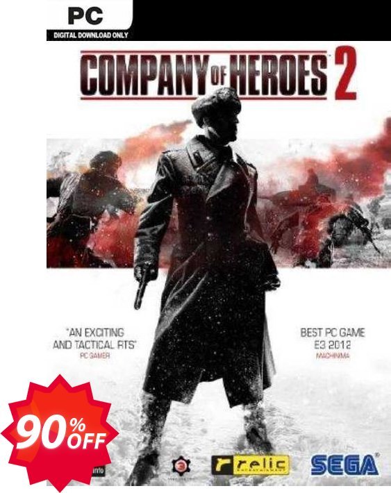 Company of Heroes 2 PC, EU  Coupon code 90% discount 