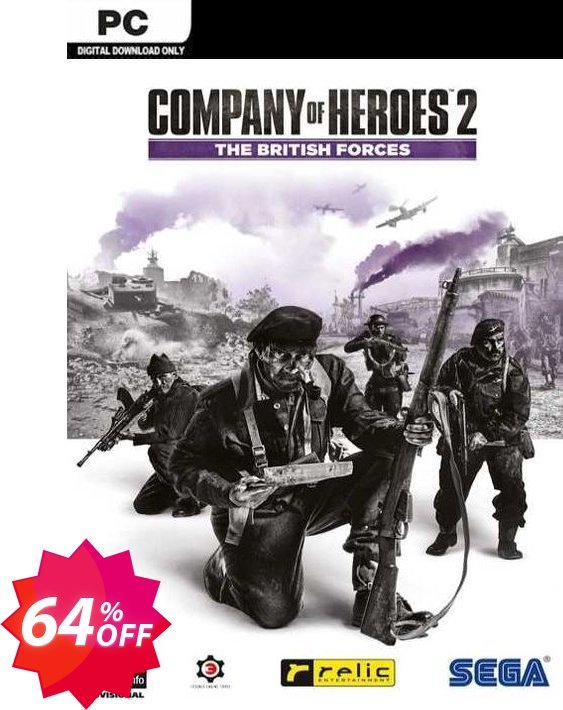 Company of Heroes 2 - The British Forces PC, EU  Coupon code 64% discount 