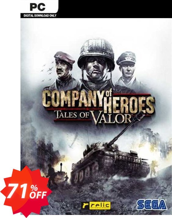 Company of Heroes -Tales of Valor PC, EU  Coupon code 71% discount 