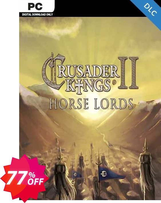 Crusader Kings II: Horse Lords PC - DLC Coupon code 77% discount 