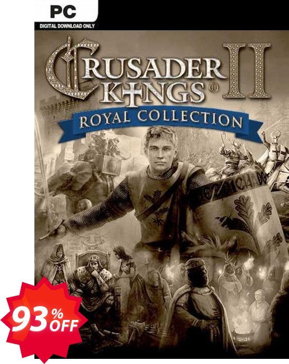 Crusader Kings II Royal Collection PC Coupon code 93% discount 