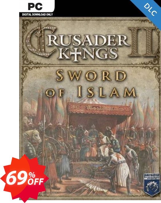 Crusader Kings II: Sword of Islam PC - DLC Coupon code 69% discount 