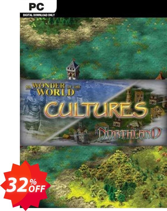 Cultures Northland + 8th Wonder of the World PC Coupon code 32% discount 