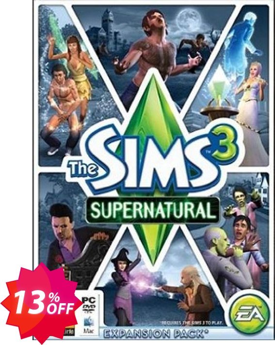The Sims 3: Supernatural MAC/PC Coupon code 13% discount 