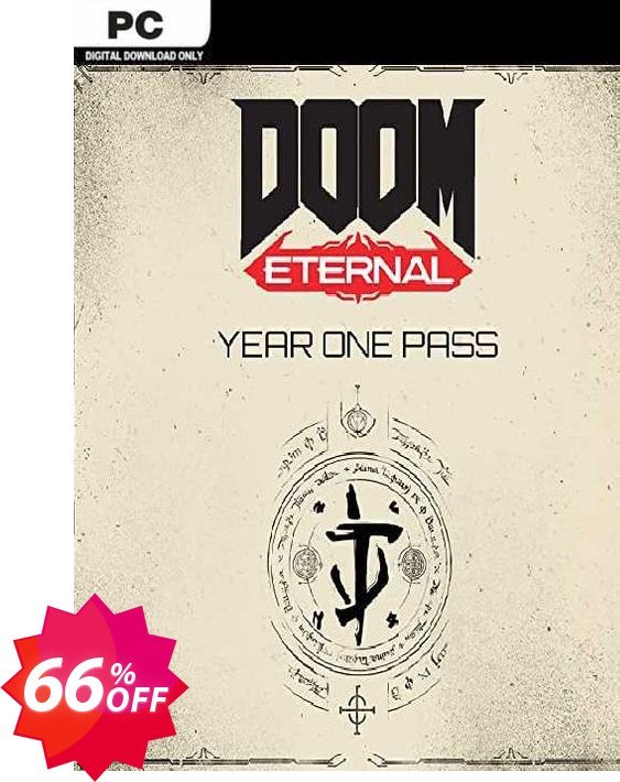 DOOM Eternal - Year One Pass PC, EMEA  Coupon code 66% discount 