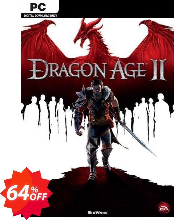Dragon Age 2 PC, EU  Coupon code 64% discount 