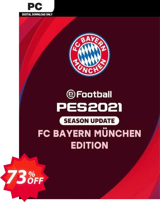 eFootball PES 2021 Bayern München Edition PC Coupon code 73% discount 
