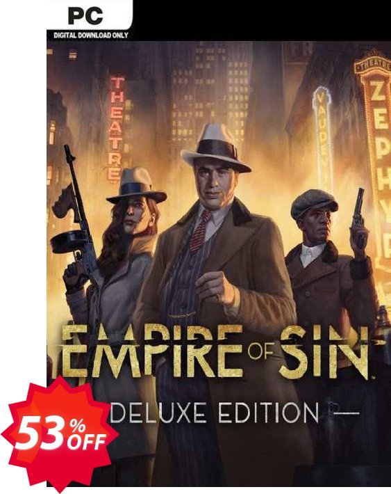 Empire of Sin - Deluxe Edition PC Coupon code 53% discount 