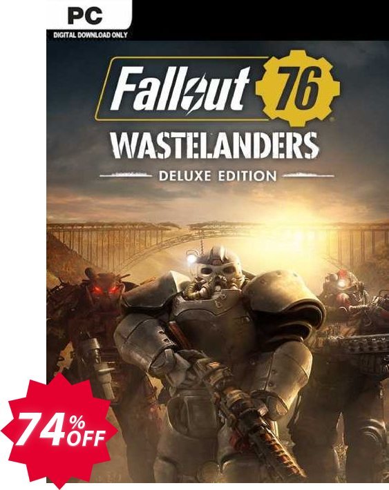 Fallout 76: Wastelanders Deluxe Edition PC, AUS/NZ  Coupon code 74% discount 