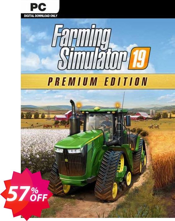 Farming Simulator 19 - Premium Edition PC Coupon code 57% discount 