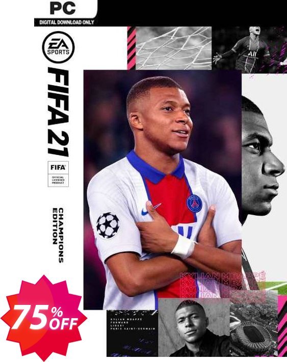 FIFA 21 - Champions Edition PC, EN  Coupon code 75% discount 