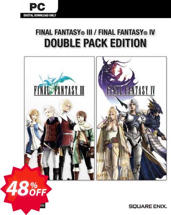 Final Fantasy III + IV Double Pack PC Coupon code 48% discount 