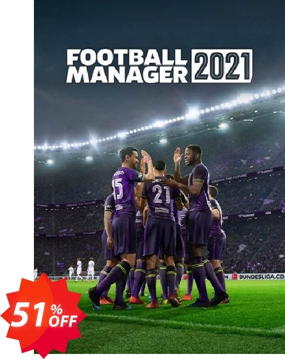 Football Manager 2021 PC, WW  Coupon code 51% discount 
