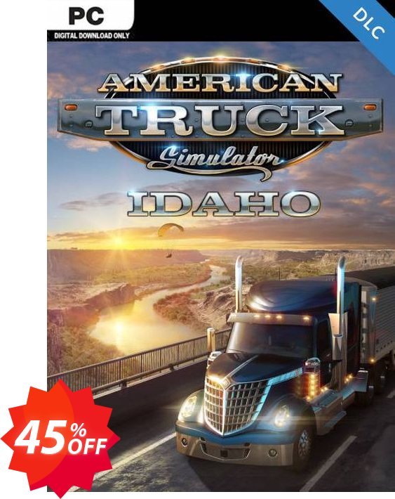 American Truck Simulator - Idaho PC - DLC Coupon code 45% discount 