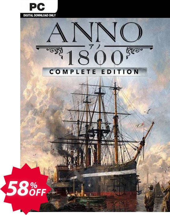 Anno 1800 - Complete Edition PC, EU  Coupon code 58% discount 