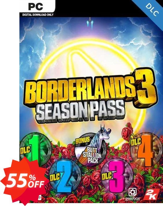 Borderlands 3 - Season Pass PC, Steam  Coupon code 55% discount 